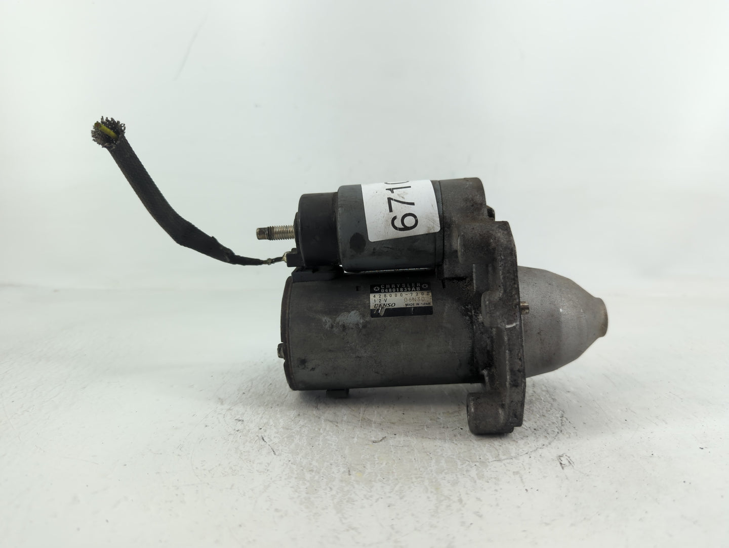 2011-2014 Chrysler 200 Car Starter Motor Solenoid OEM P/N:428000-7200 04801839AB Fits Fits 2011 2012 2013 2014 OEM Used Auto