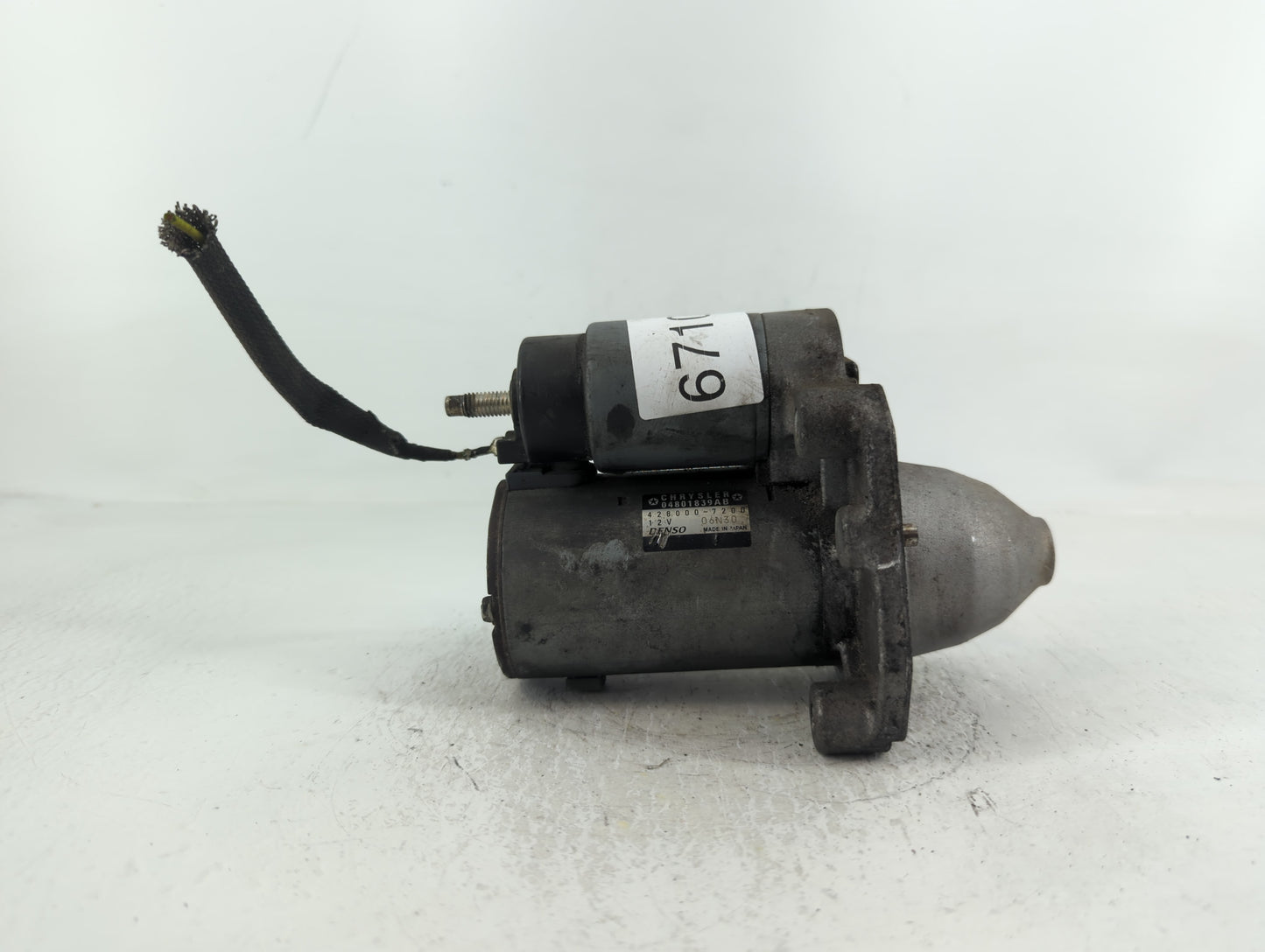 2011-2014 Chrysler 200 Car Starter Motor Solenoid OEM P/N:428000-7200 04801839AB Fits Fits 2011 2012 2013 2014 OEM Used Auto