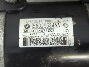 2012 Chrysler 200 Car Starter Motor Solenoid OEM P/N:M000T34071ZC 56029584AA Fits OEM Used Auto Parts