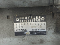 2011-2014 Chrysler 200 Car Starter Motor Solenoid OEM P/N:04801839AB 428000-7200 Fits Fits 2011 2012 2013 2014 OEM Used Auto