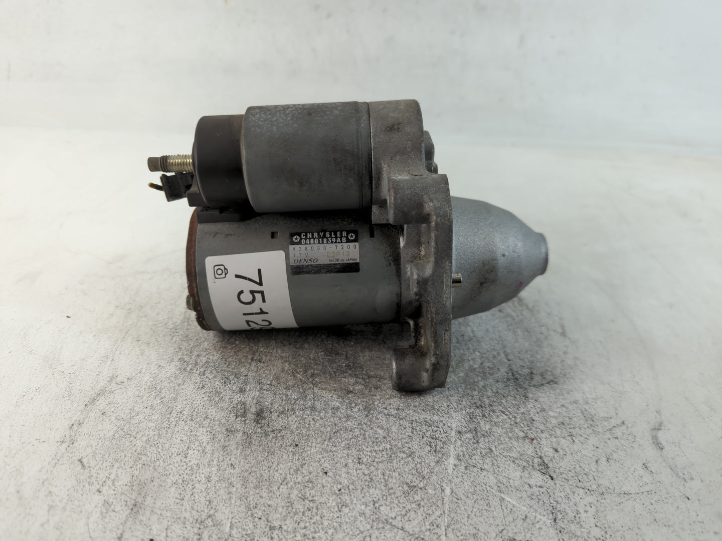 2011-2014 Chrysler 200 Car Starter Motor Solenoid OEM P/N:04801839AB 428000-7200 Fits Fits 2011 2012 2013 2014 OEM Used Auto