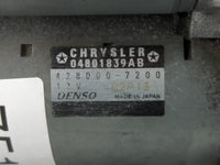 2011-2014 Chrysler 200 Car Starter Motor Solenoid OEM P/N:04801839AB 428000-7200 Fits Fits 2011 2012 2013 2014 OEM Used Auto