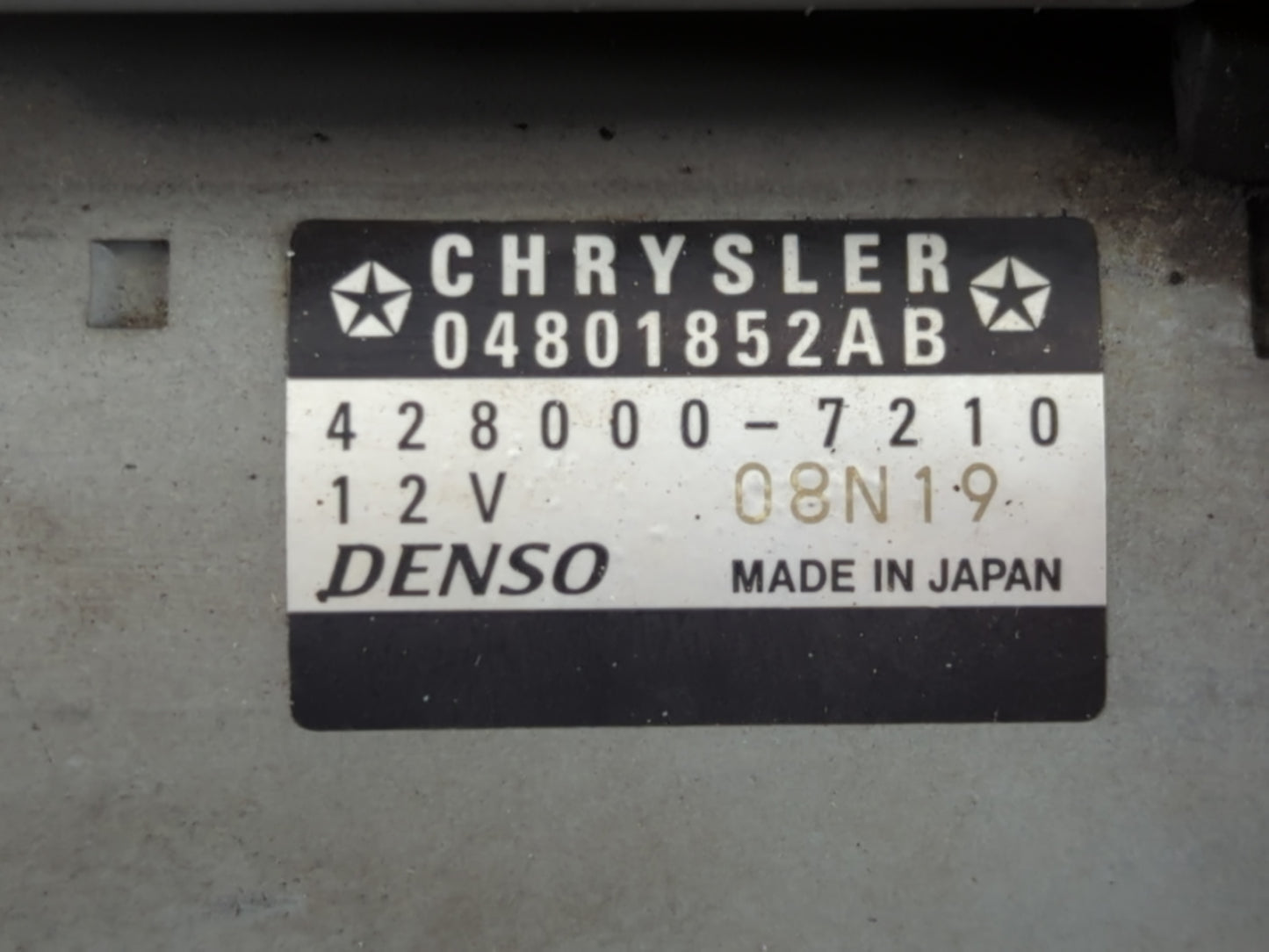 2012 Chrysler 300 Master Power Window Switch Replacement Driver Side Left P/N:04801852AB Fits OEM Used Auto Parts - Oemuseda