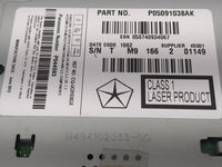 2012 Chrysler 300 Radio AM FM Cd Player Receiver Replacement P/N:P05091038AK Fits OEM Used Auto Parts - Oemusedautoparts1.co