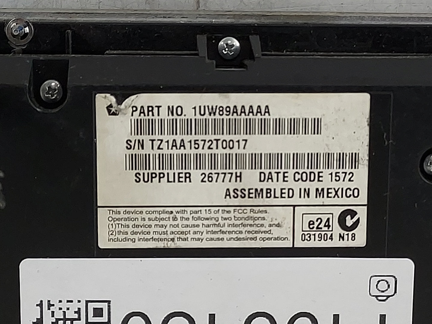 2011-2012 Chrysler 300 Climate Control Module Temperature AC/Heater Replacement P/N:1UW89AAAAA Fits Fits 2011 2012 OEM Used 
