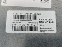 2012-2013 Chrysler 300 Radio AM FM Cd Player Receiver Replacement P/N:P05091103AB Fits Fits 2012 2013 OEM Used Auto Parts - 