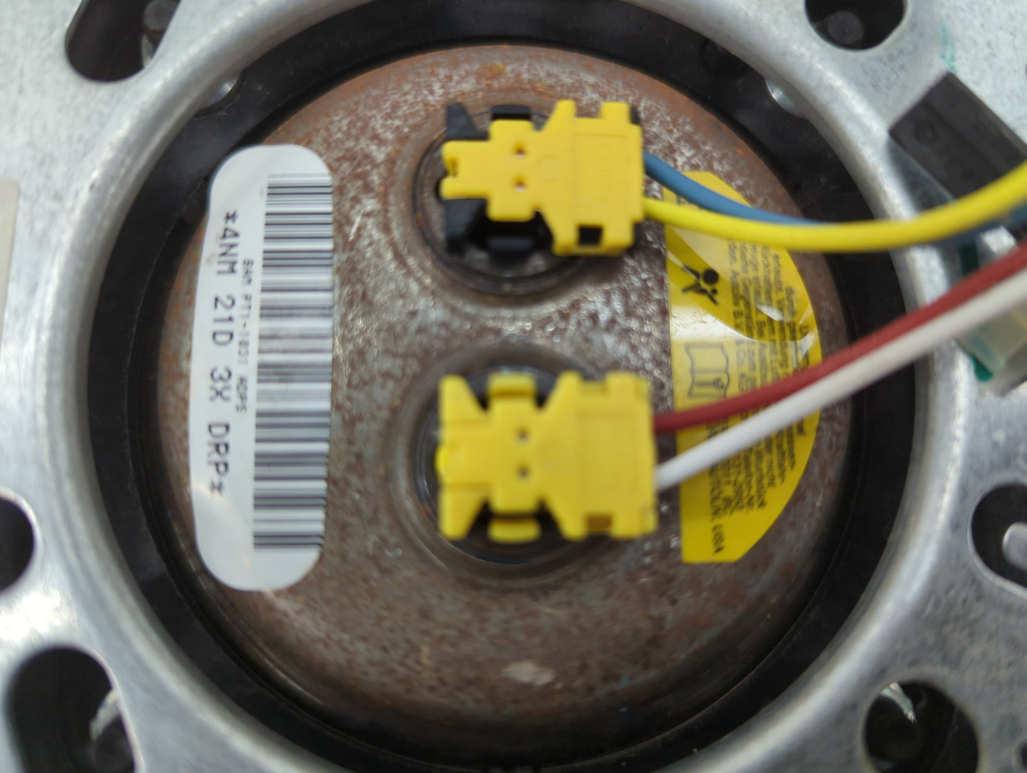 2012 Chrysler Town and Country Air Bag Driver Left Steering Wheel Mounted P/N:PT1-1031 4NM 21D 3X DRP Fits OEM Used Auto Par