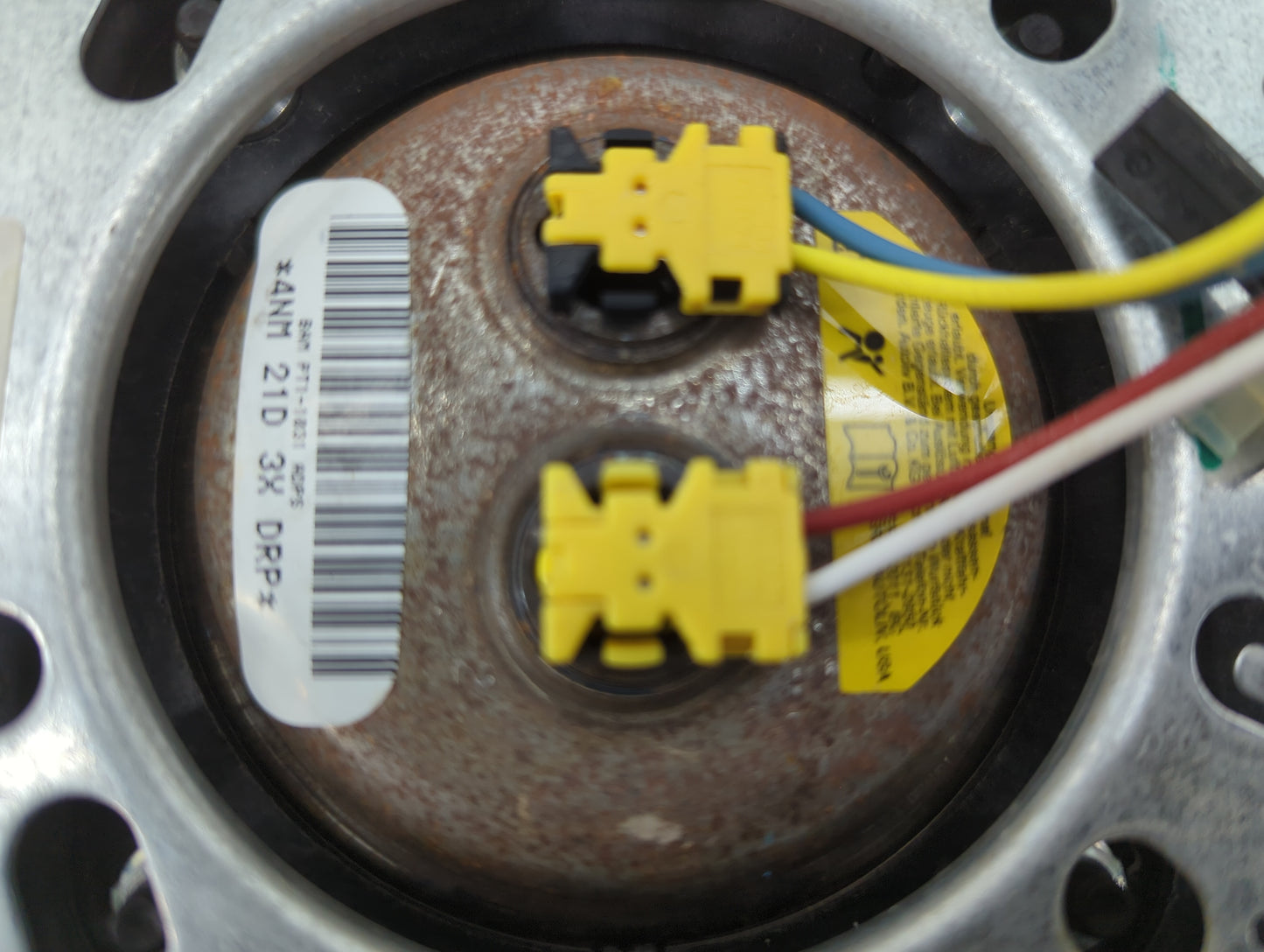 2012 Chrysler Town and Country Air Bag Driver Left Steering Wheel Mounted P/N:PT1-1031 4NM 21D 3X DRP Fits OEM Used Auto Par