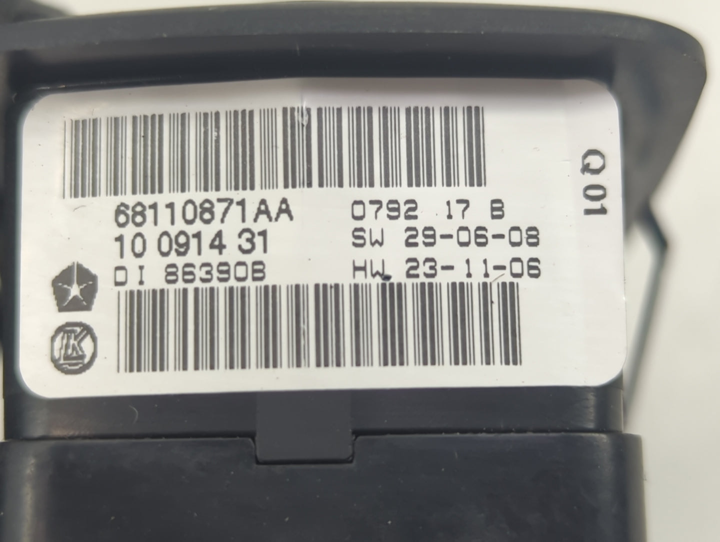 2012 Chrysler Town and Country Master Power Window Switch Replacement Driver Side Left P/N:68110871AA Fits OEM Used Auto Par
