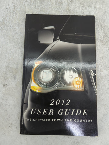2012 Chrysler Town and Country Owners Manual Book Guide P/N:12Y531-926-AA OEM Used Auto Parts - Oemusedautoparts1.com