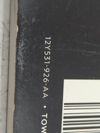2012 Chrysler Town and Country Owners Manual Book Guide P/N:12Y531-926-AA OEM Used Auto Parts - Oemusedautoparts1.com