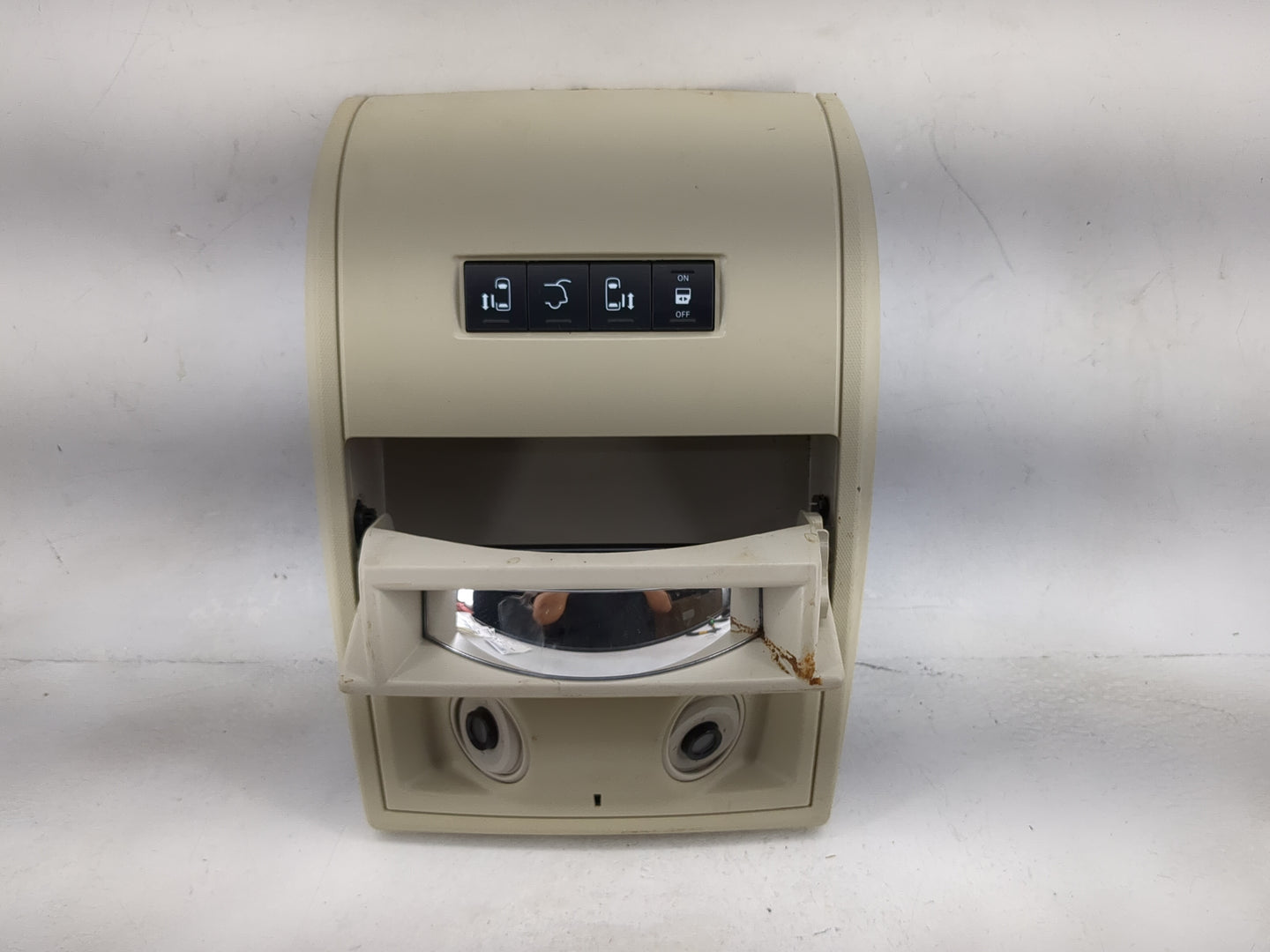 2012 Chrysler Town And Country Overhead Roof Console Tan - Oemusedautoparts1.com
