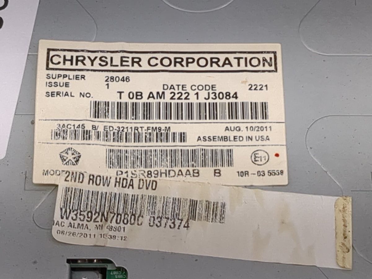 Chrysler Town And Country Information Radio Display Screen Tan - Oemusedautoparts1.com