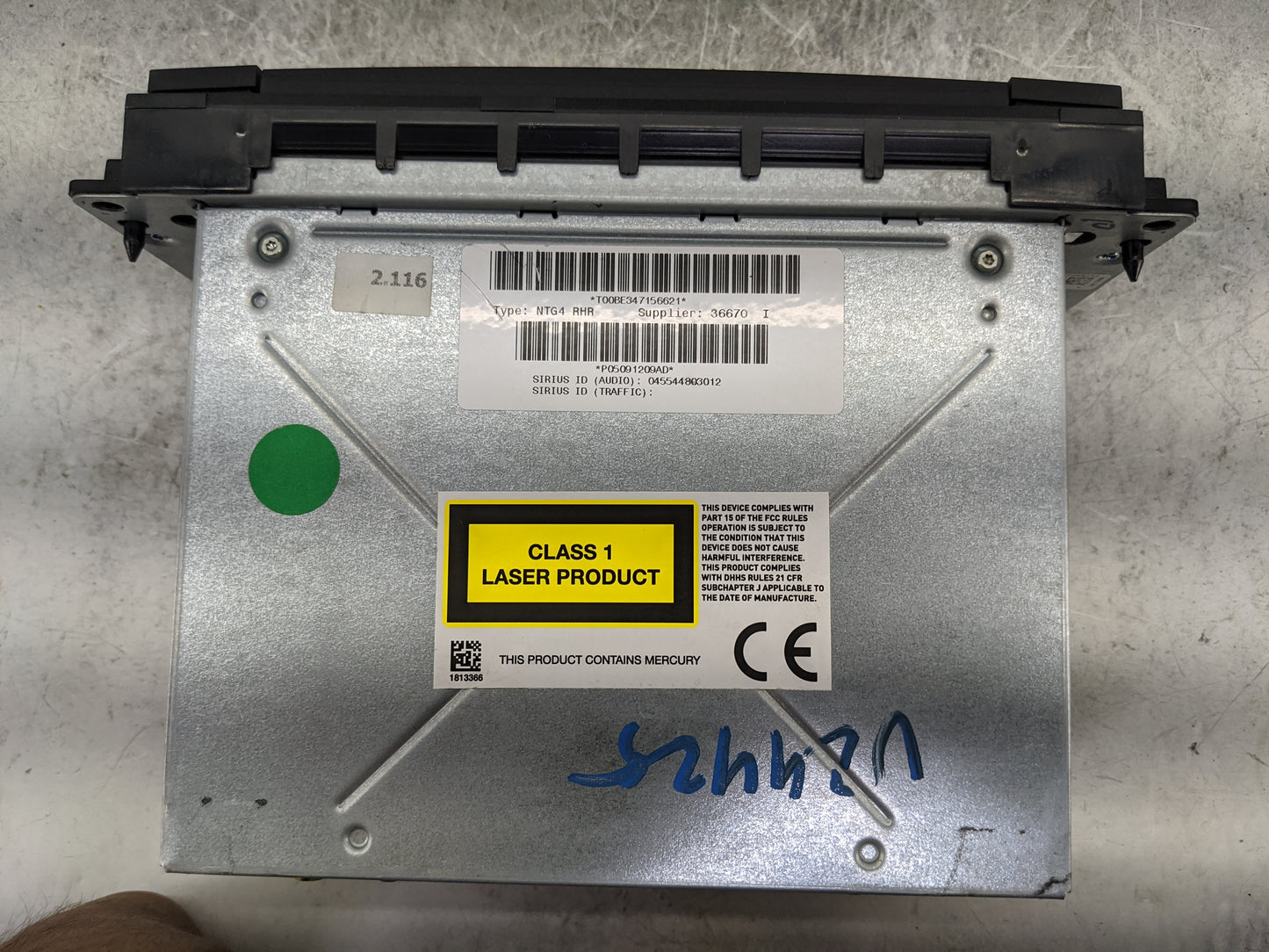 2012 Chrysler Town and Country Radio AM FM Cd Player Receiver Replacement P/N:P05091209AD T00BE347156621, NTG4 RHR Fits OEM 