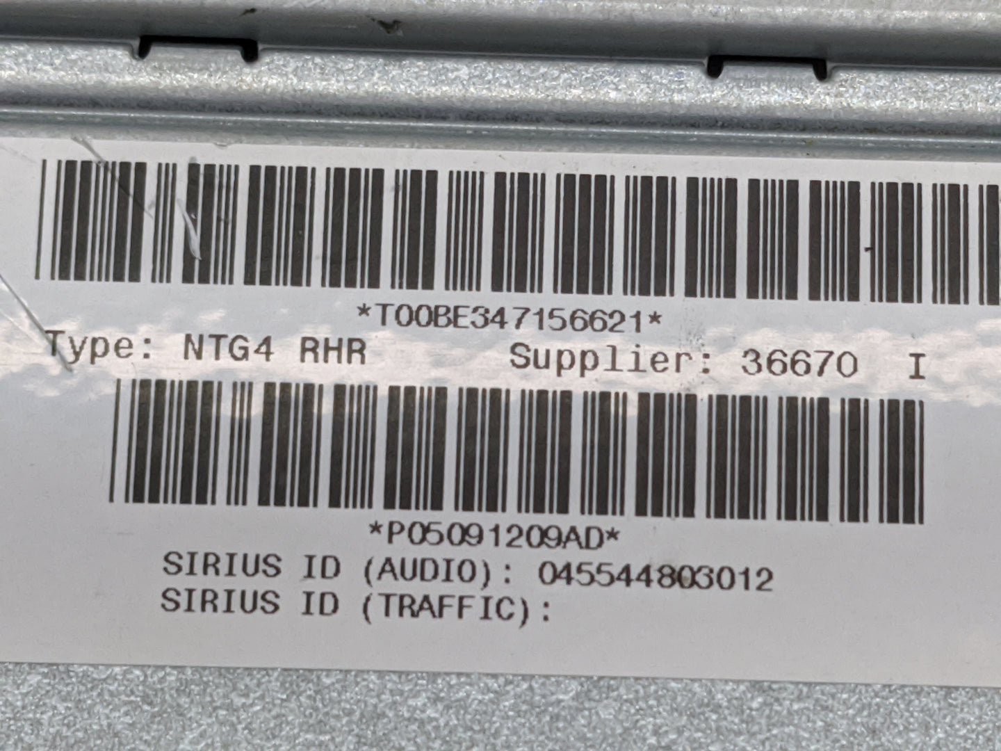 2012 Chrysler Town and Country Radio AM FM Cd Player Receiver Replacement P/N:P05091209AD T00BE347156621, NTG4 RHR Fits OEM 
