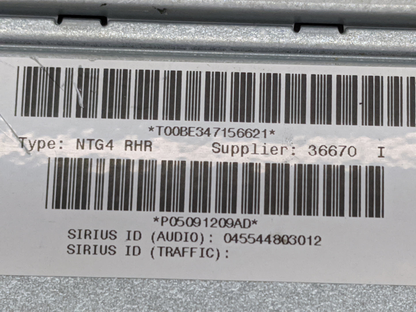 2012 Chrysler Town and Country Radio AM FM Cd Player Receiver Replacement P/N:P05091209AD T00BE347156621, NTG4 RHR Fits OEM 
