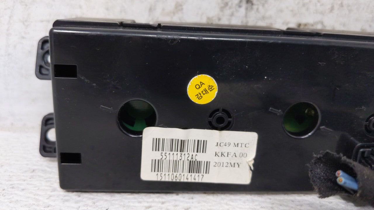 2012-2016 Chrysler Town & Country Climate Control Module Temperature AC/Heater Replacement Fits OEM Used Auto Parts - Oemuse