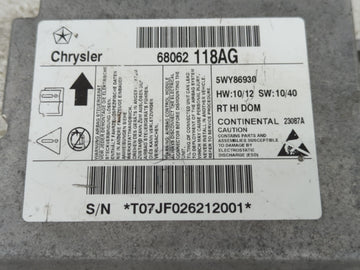2012 Chrysler Town & Country PCM Engine Control Computer ECU ECM PCU OEM P/N:68062118AG Fits OEM Used Auto Parts