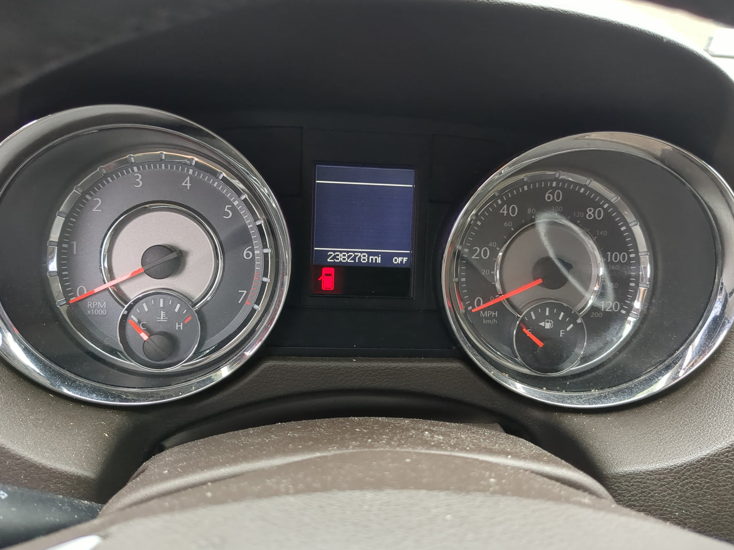 2011 Chrysler Town & Country Instrument Cluster Speedometer Gauges Miles:238K Fits OEM Used Auto Parts - Oemusedautoparts1.c