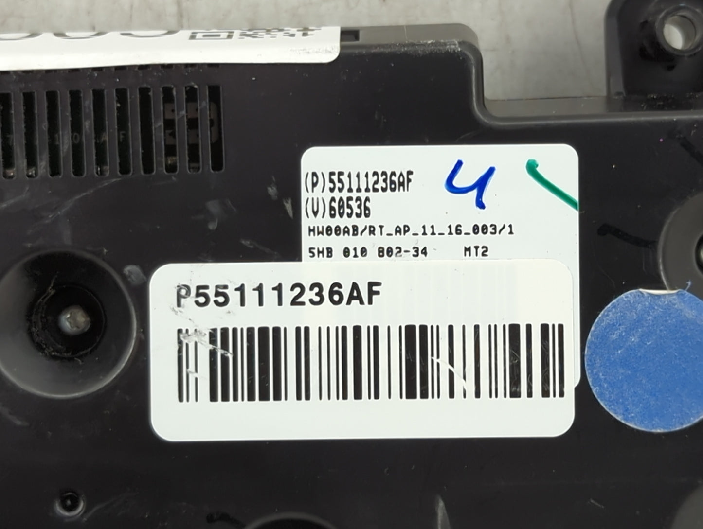 2012 Chrysler Town & Country Climate Control Module Temperature AC/Heater Replacement P/N:P55111236AF 55111236AF Fits OEM Us