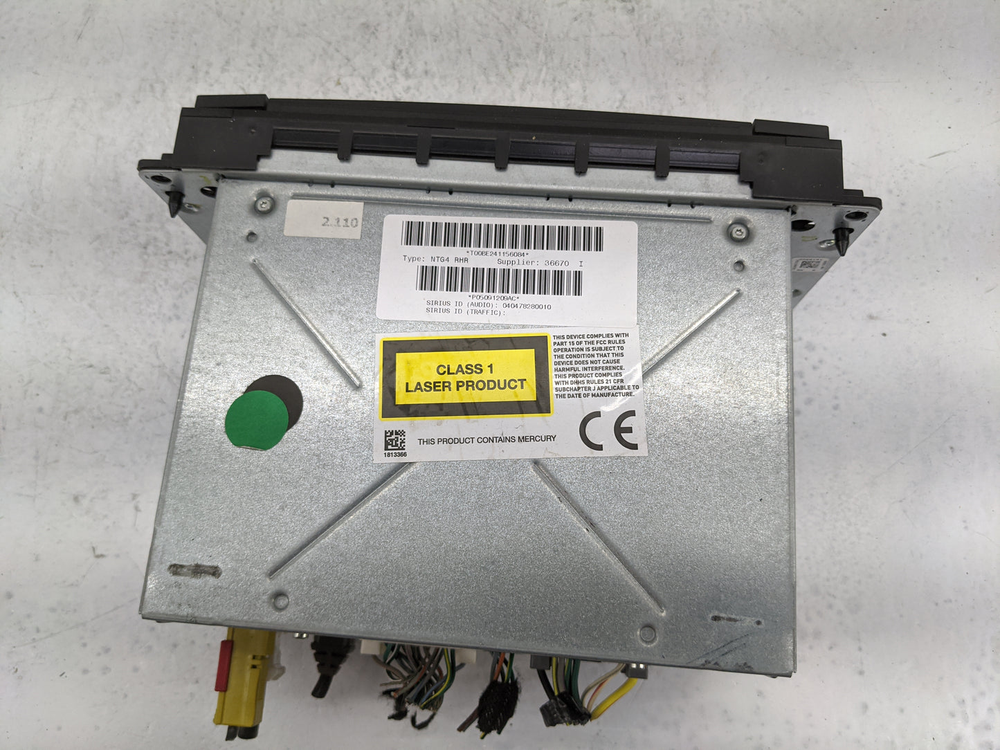 2012 Chrysler Town & Country Radio AM FM Cd Player Receiver Replacement P/N:P05091209AC T00BE241156084 Fits OEM Used Auto Pa