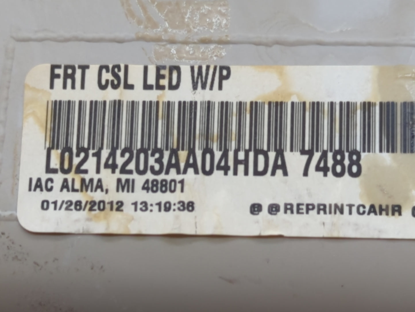 2012 Chrysler Town & Country Overhead Roof Console - Oemusedautoparts1.com