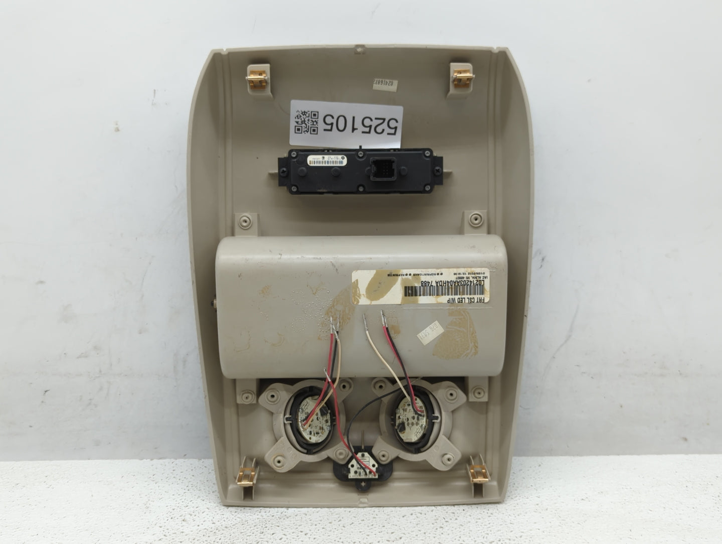 2012 Chrysler Town & Country Overhead Roof Console - Oemusedautoparts1.com