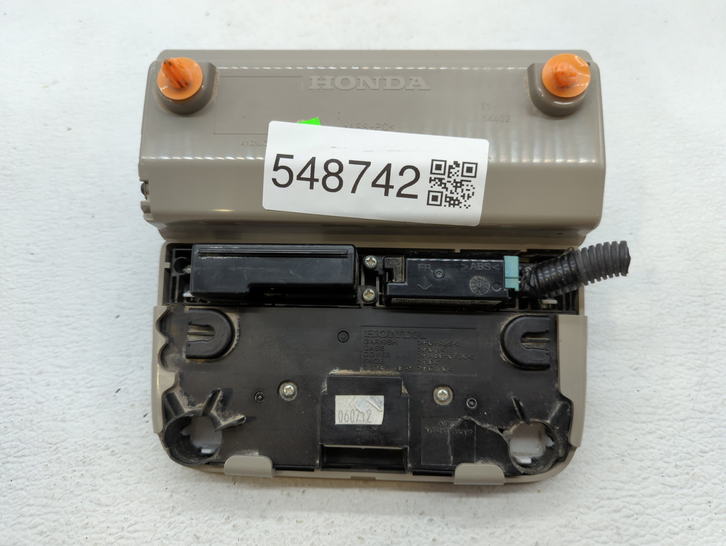 2012 Chrysler Town & Country Overhead Roof Console - Oemusedautoparts1.com