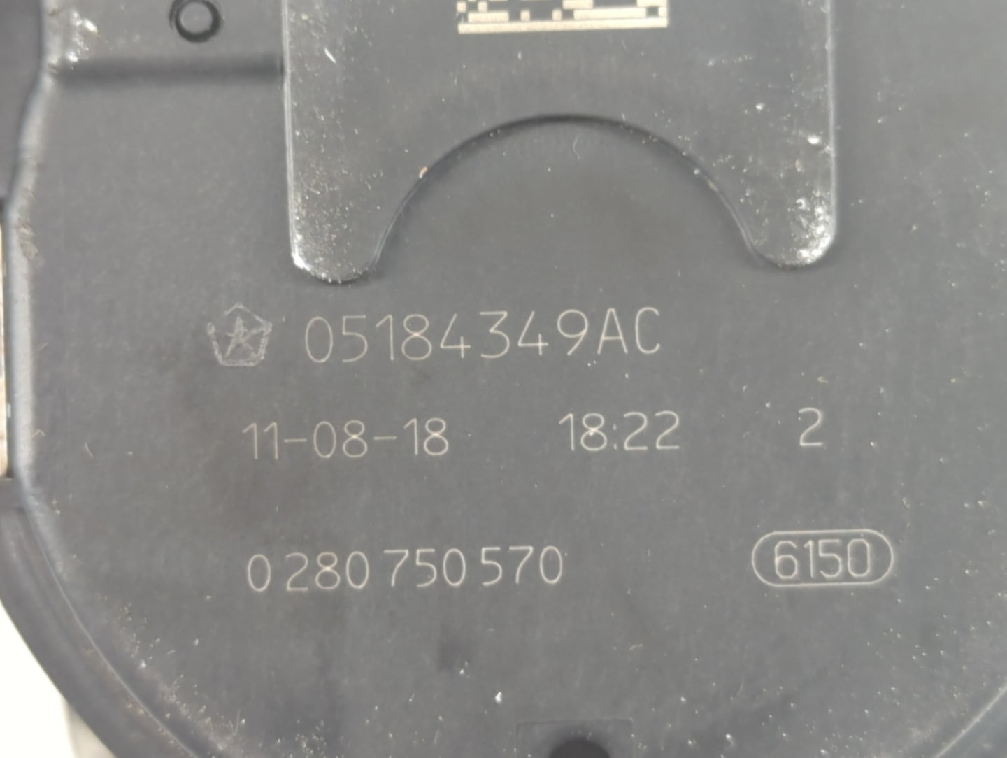 2011-2016 Chrysler Town & Country Throttle Body P/N:0 280 750 570 05184349AC Fits OEM Used Auto Parts - Oemusedautoparts1.co