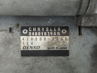 2012 Chrysler Town & Country Car Starter Motor Solenoid OEM P/N:04801839AB 428000-7200 Fits OEM Used Auto Parts - Oemusedaut