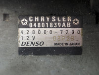 2011-2016 Chrysler Town & Country Car Starter Motor Solenoid OEM P/N:428000-7200 04801839AB Fits OEM Used Auto Parts - Oemus