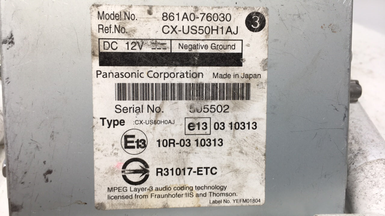 Ct200h Lexus Chassis Control Module Ccm Bcm Body Control 861a0-76030 - Oemusedautoparts1.com