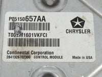 2012 Dodge Avenger PCM Engine Control Computer ECU ECM PCU OEM P/N:P05150657AA Fits OEM Used Auto Parts - Oemusedautoparts1.