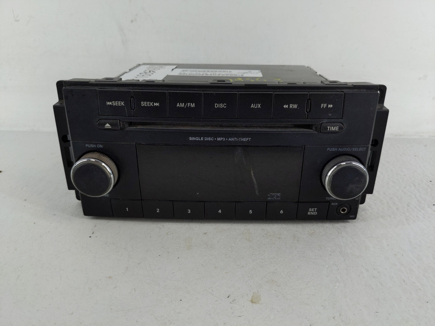 2011-2012 Dodge Avenger Radio AM FM Cd Player Receiver Replacement P/N:P05091195AB Fits Fits 2011 2012 OEM Used Auto Parts -