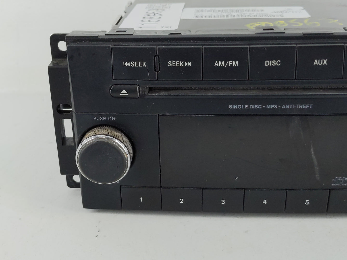 2011-2012 Dodge Avenger Radio AM FM Cd Player Receiver Replacement P/N:P05091195AB Fits Fits 2011 2012 OEM Used Auto Parts -