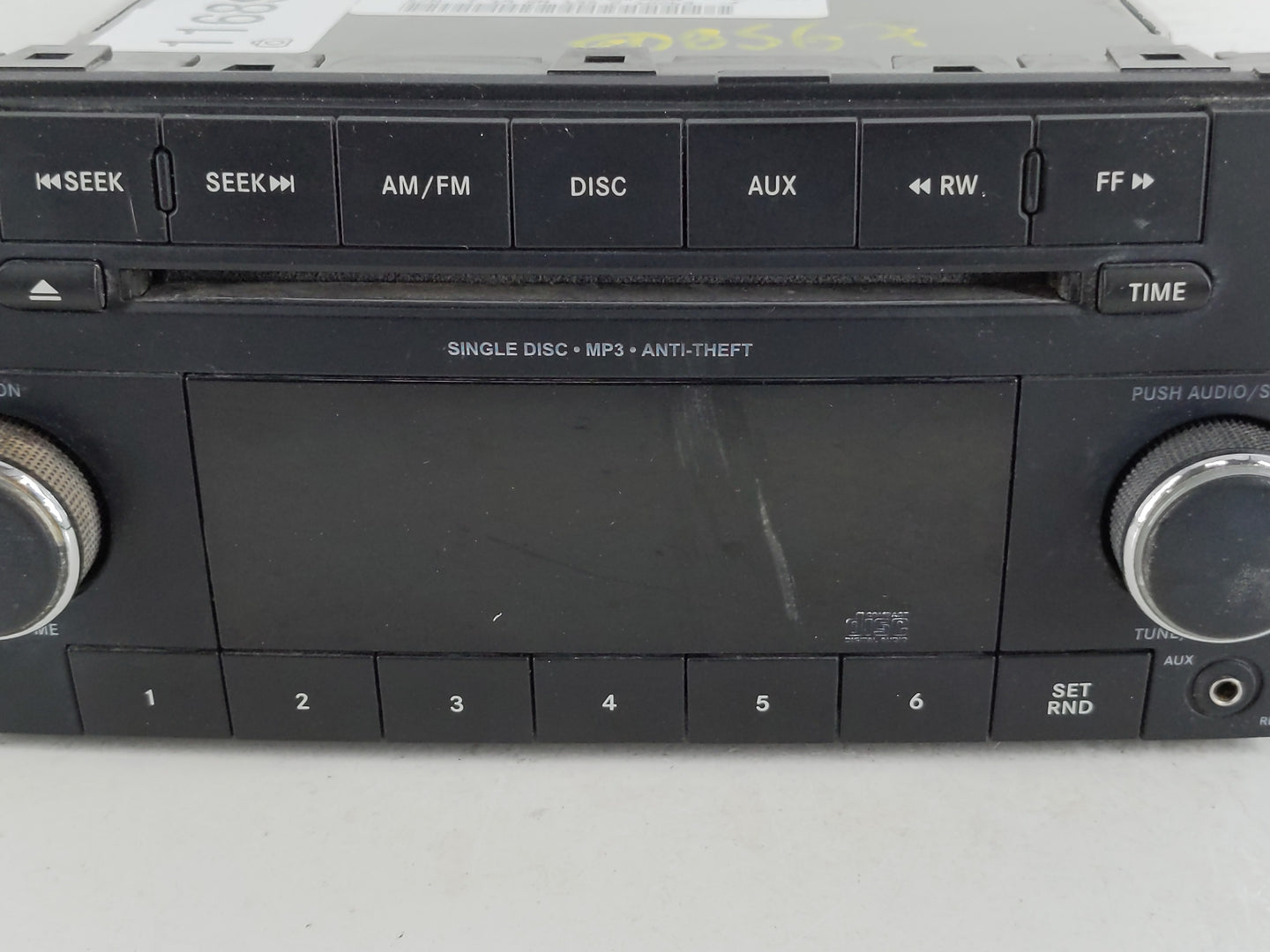 2011-2012 Dodge Avenger Radio AM FM Cd Player Receiver Replacement P/N:P05091195AB Fits Fits 2011 2012 OEM Used Auto Parts -