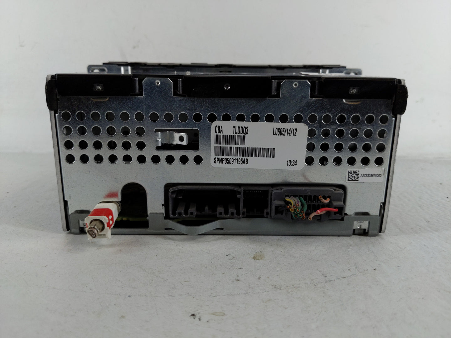 2011-2012 Dodge Avenger Radio AM FM Cd Player Receiver Replacement P/N:P05091195AB Fits Fits 2011 2012 OEM Used Auto Parts -