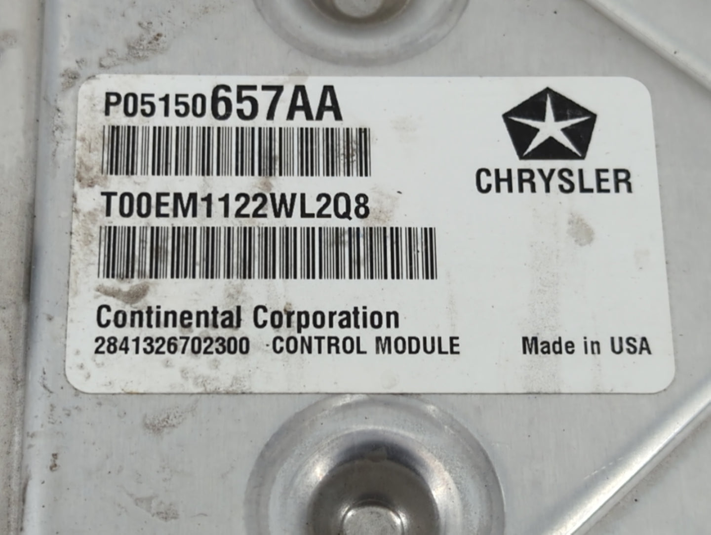 2012 Dodge Avenger PCM Engine Control Computer ECU ECM PCU OEM P/N:P05150657AA Fits OEM Used Auto Parts - Oemusedautoparts1.