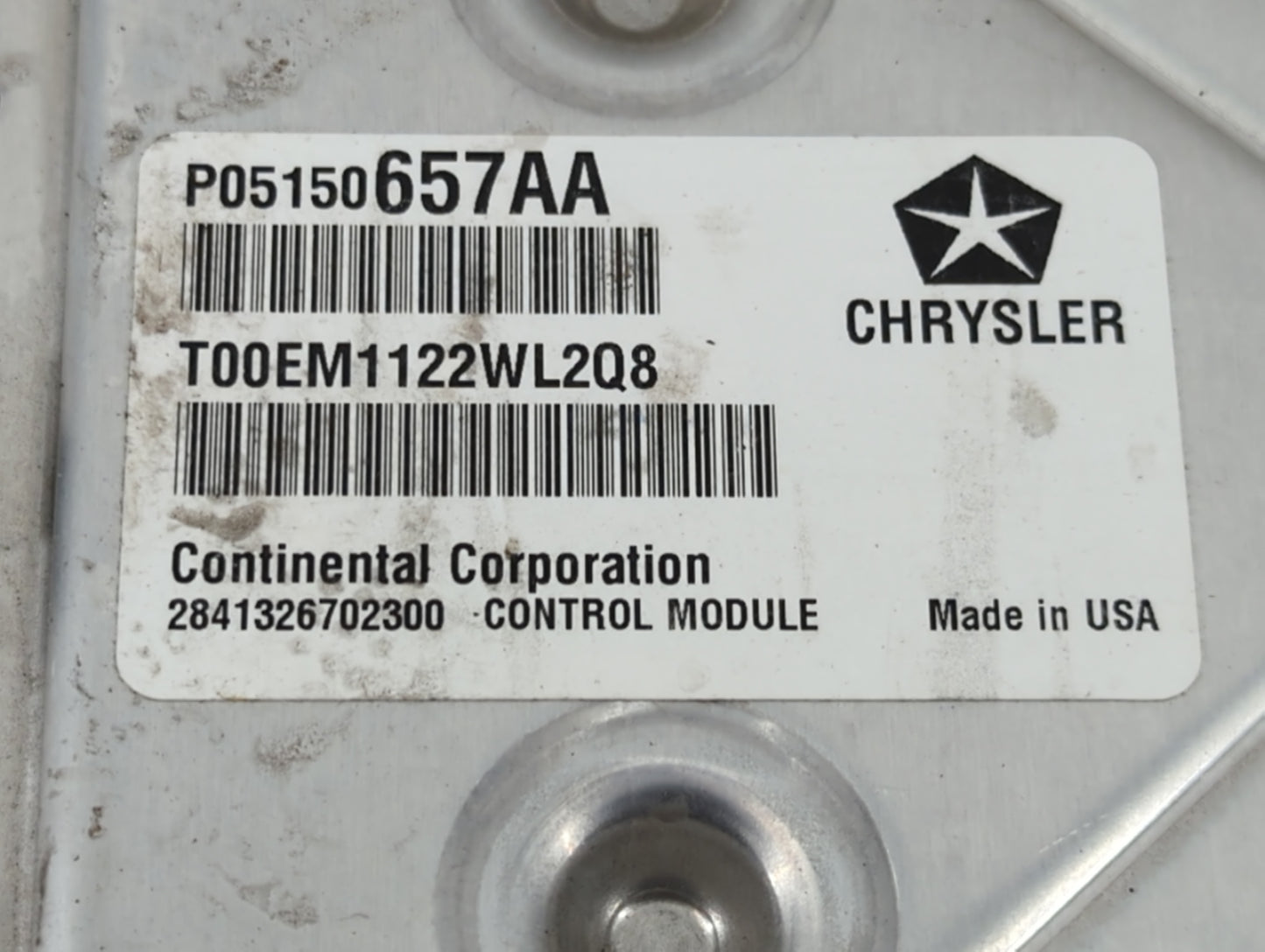 2012 Dodge Avenger PCM Engine Control Computer ECU ECM PCU OEM P/N:P05150657AA Fits OEM Used Auto Parts - Oemusedautoparts1.