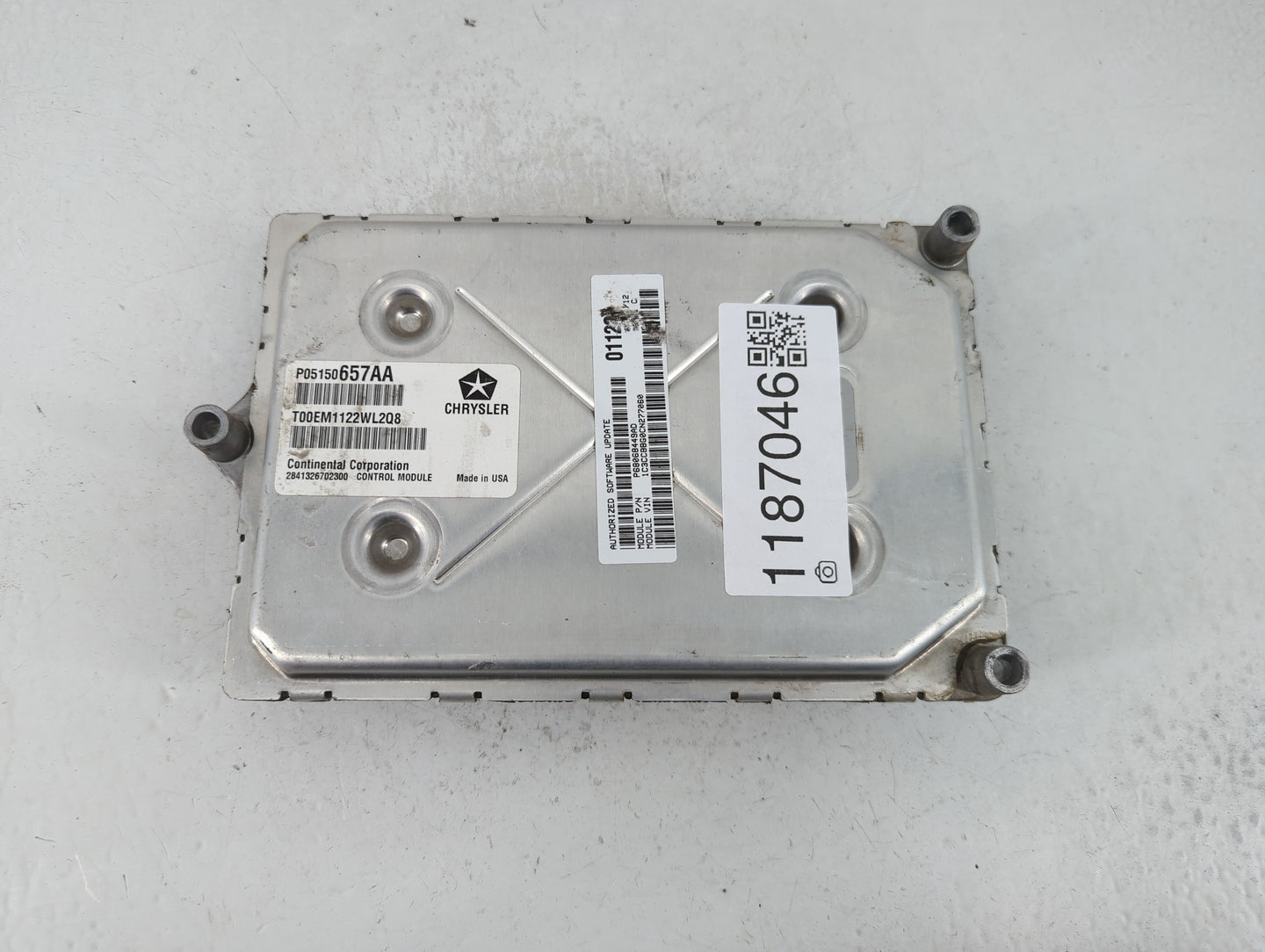 2012 Dodge Avenger PCM Engine Control Computer ECU ECM PCU OEM P/N:P05150657AA Fits OEM Used Auto Parts - Oemusedautoparts1.