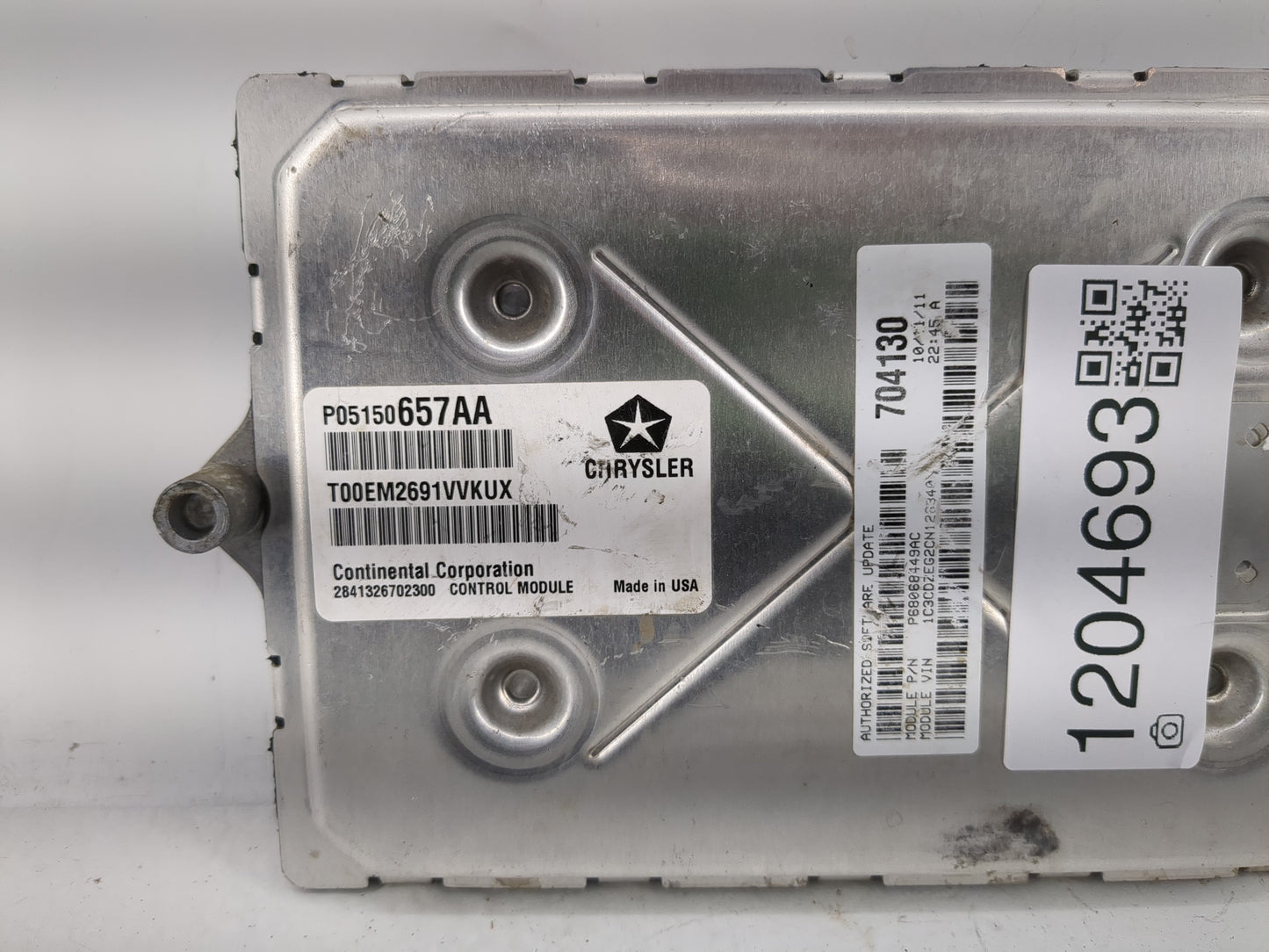 2012 Dodge Avenger PCM Engine Control Computer ECU ECM PCU OEM P/N:P05150657AA Fits OEM Used Auto Parts - Oemusedautoparts1.