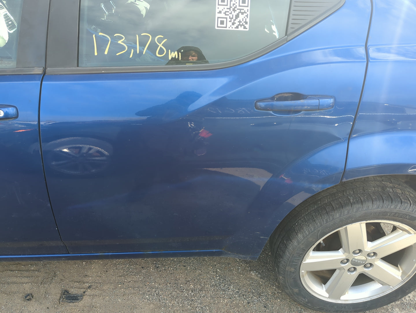 2008-2014 Dodge Avenger Driver Rear Door Oem 1227049 - Oemusedautoparts1.com