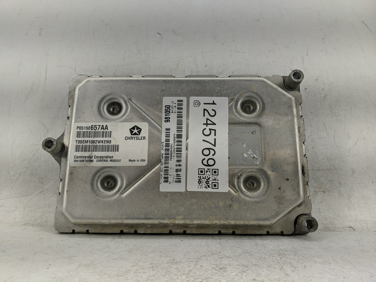 2012 Dodge Avenger PCM Engine Control Computer ECU ECM PCU OEM P/N:P05150657AA OEM Used Auto Parts - Oemusedautoparts1.com