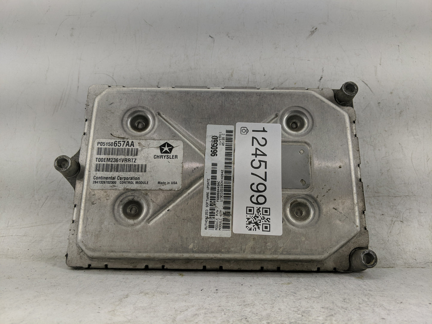 2012 Dodge Avenger PCM Engine Control Computer ECU ECM PCU OEM P/N:P05150657AA Fits OEM Used Auto Parts - Oemusedautoparts1.