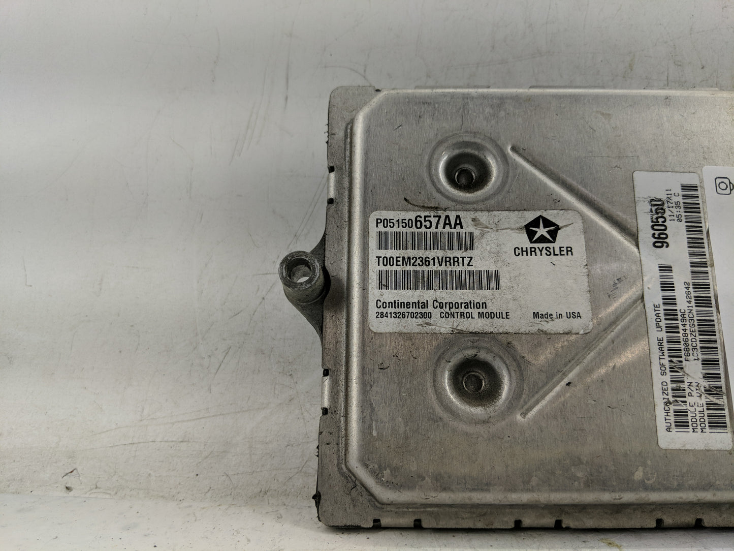 2012 Dodge Avenger PCM Engine Control Computer ECU ECM PCU OEM P/N:P05150657AA Fits OEM Used Auto Parts - Oemusedautoparts1.