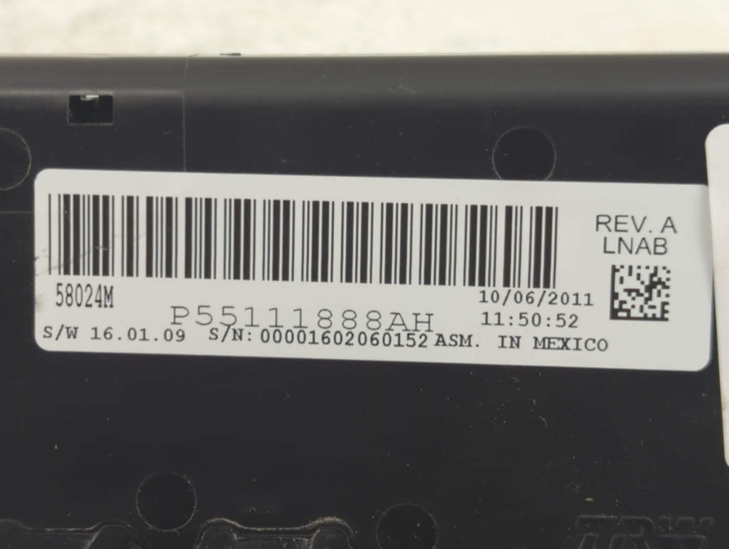 2008-2014 Dodge Avenger Climate Control Module Temperature AC/Heater Replacement P/N:55111888AH Fits OEM Used Auto Parts - O