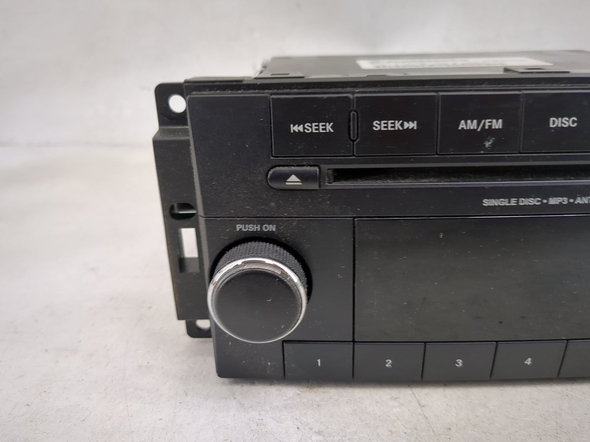 2011-2012 Dodge Avenger Radio AM FM Cd Player Receiver Replacement P/N:P05091195AA Fits Fits 2011 2012 OEM Used Auto Parts -