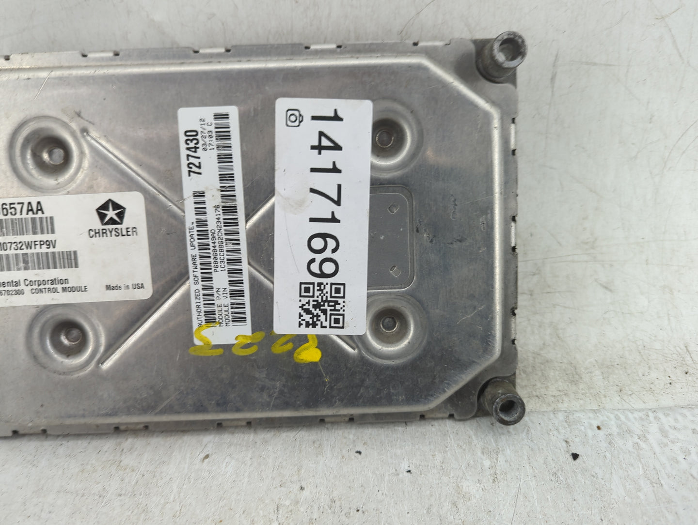 2012 Dodge Avenger PCM Engine Control Computer ECU ECM PCU OEM P/N:P05150657AA Fits OEM Used Auto Parts - Oemusedautoparts1.
