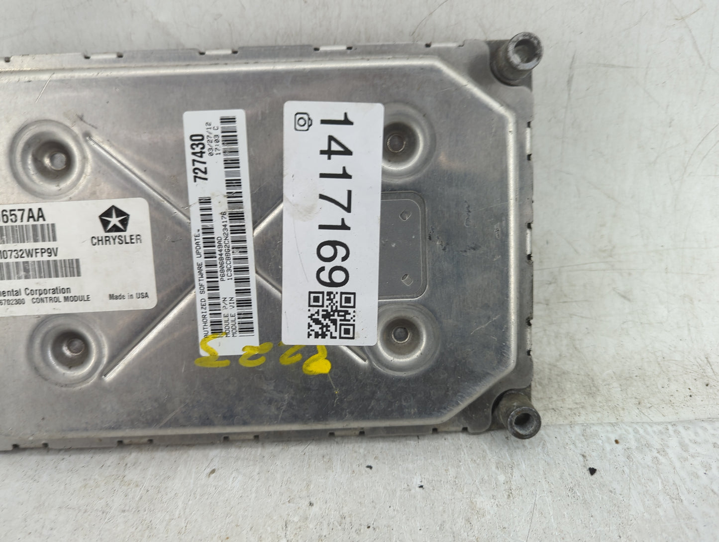 2012 Dodge Avenger PCM Engine Control Computer ECU ECM PCU OEM P/N:P05150657AA Fits OEM Used Auto Parts - Oemusedautoparts1.