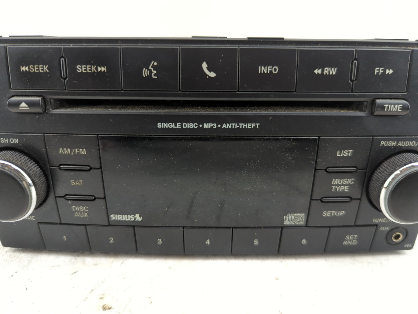 2011-2014 Dodge Avenger Radio AM FM Cd Player Receiver Replacement P/N:P05091197AC Fits Fits 2011 2012 2013 2014 OEM Used Au